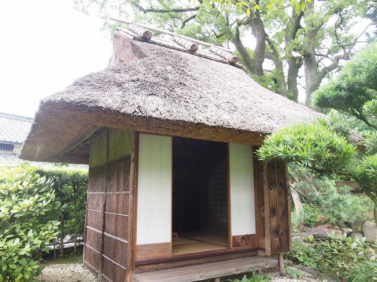 日本庭園　茶室