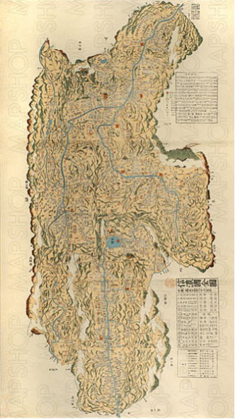 江戸時代の信濃国全図