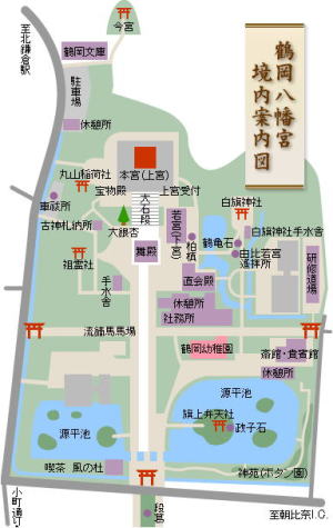 鶴岡八幡宮境内図